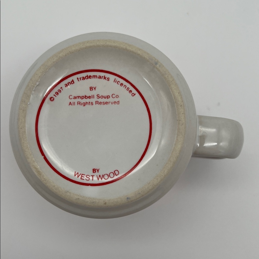 Vintage Campbell's Chicken Noodle Soup Mug Bowl Cup Ceramic by Westwood 1997 - Picture 6 of 8